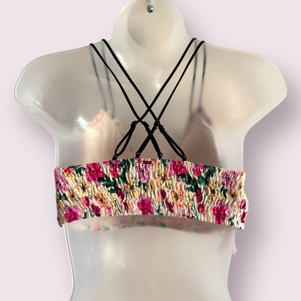 PINK Victoria’s Secret Floral Bralette Multicolor Wireless Size M - Picture 3 of 8